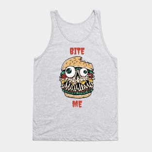 Bite me burger Tank Top